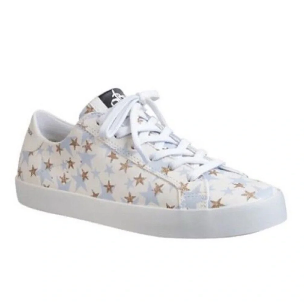 NEW OTBT Court Star Print Sneakers 9M Leather Made In Brazil NWOB